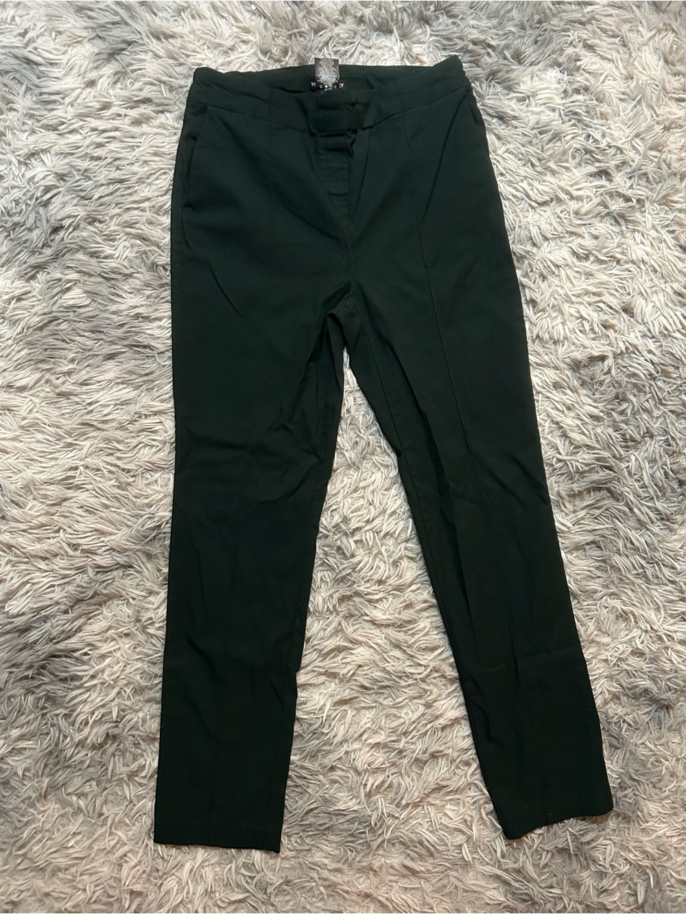 Hilary Radley Women's Dark Green Skinny Dress Pants